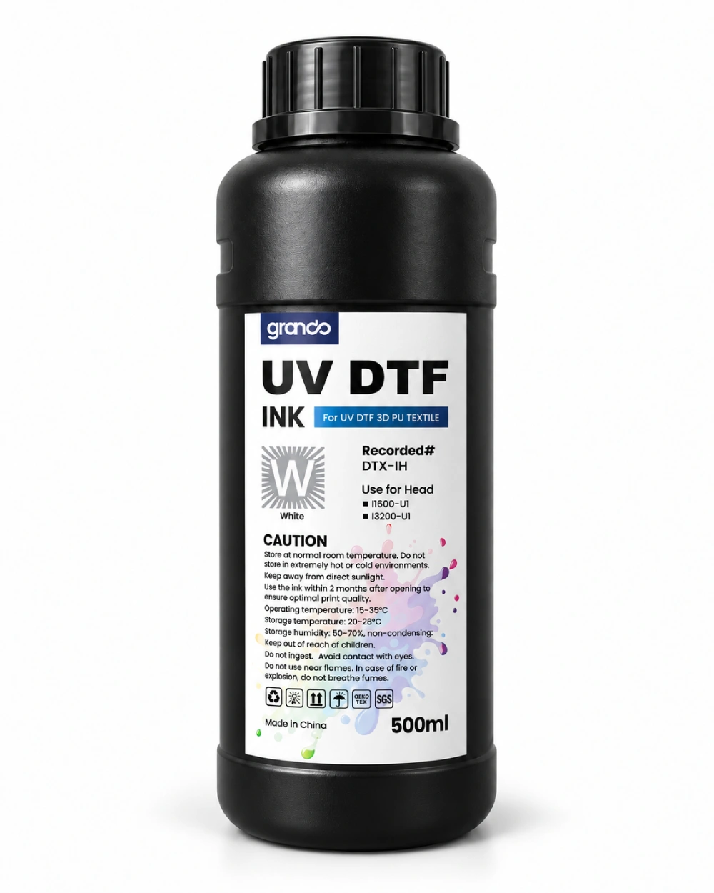 Grando UV DTF Ink 500ml – White
