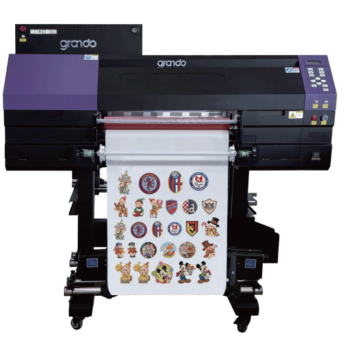 Grando GD-600S 600 mm roll-fed UV TPU badge and crystal-label printer